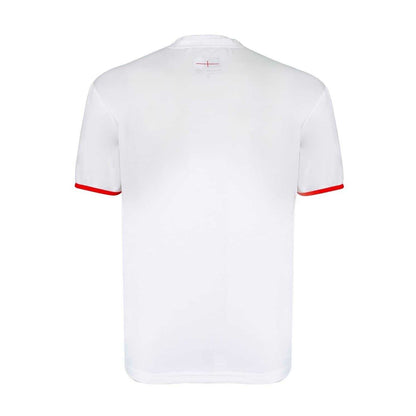 White - Back - England Rugby Mens Polyester T-Shirt