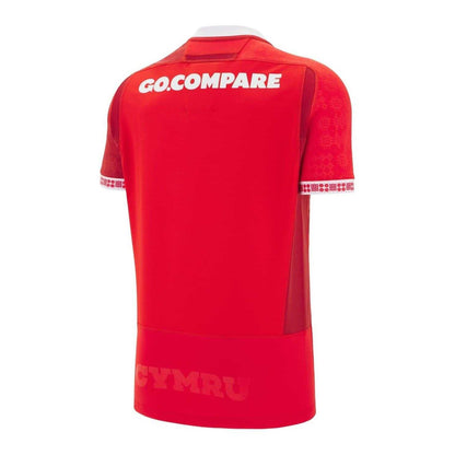 Red - Back - Wales RU Unisex Adult 2025 Rugby Shirt