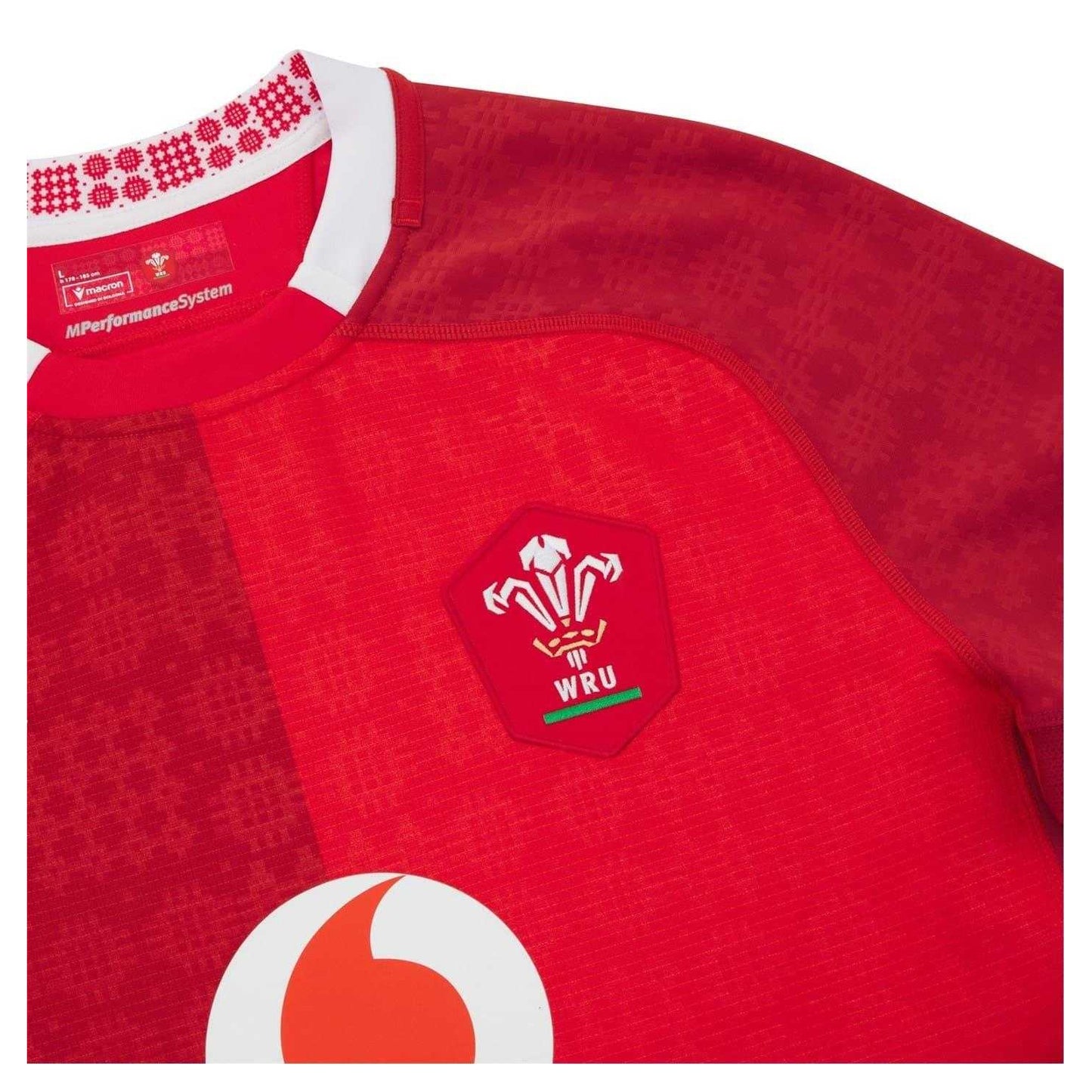 Red - Side - Wales RU Unisex Adult 2025 Rugby Shirt