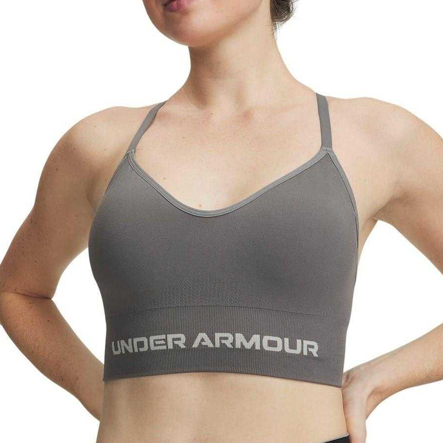 Green-Titan - Back - Under Armour Womens-Ladies Vanish Sports Bra
