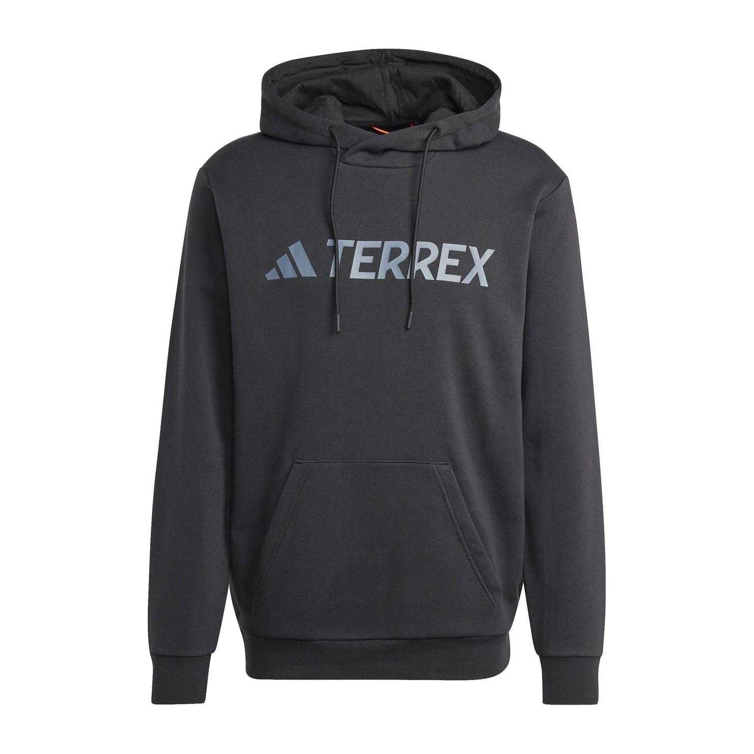 Black - Front - Adidas Mens Terrex Multi Large Logo Cotton Blend Hoodie