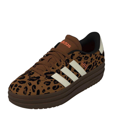 Leopard - Front - Adidas Womens-Ladies Court Bold Leather Trainers