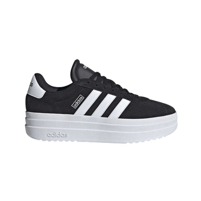 Black-White - Lifestyle - Adidas Womens-Ladies Court Bold Leather Trainers