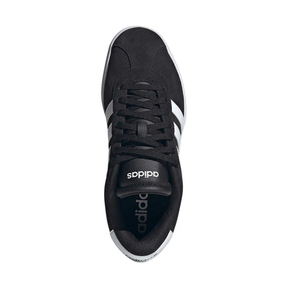 Black-White - Pack Shot - Adidas Womens-Ladies Court Bold Leather Trainers