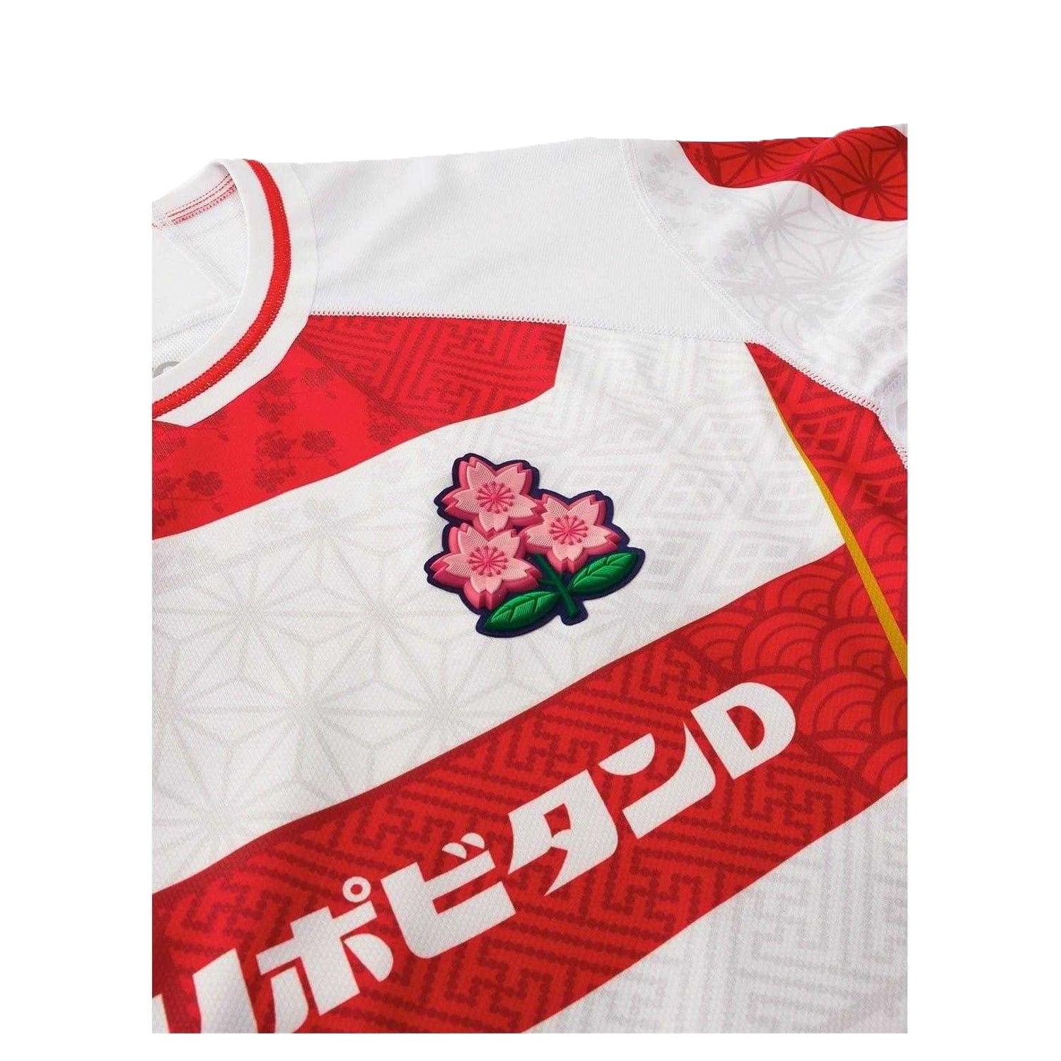 Red-White - Side - Canterbury Childrens-Kids 2024 Rugby Home Shirt