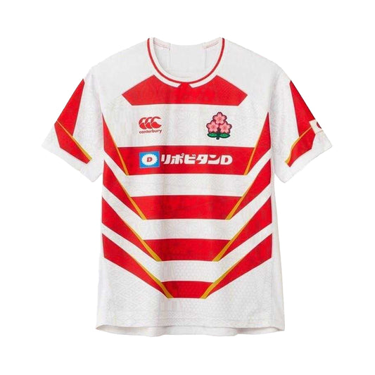 Red-White - Front - Canterbury Childrens-Kids 2024 Rugby Home Shirt