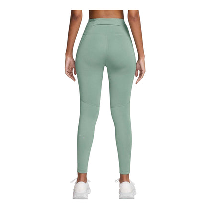 Green - Back - Nike Womens-Ladies Tempo High Waist 7-8 Leggings
