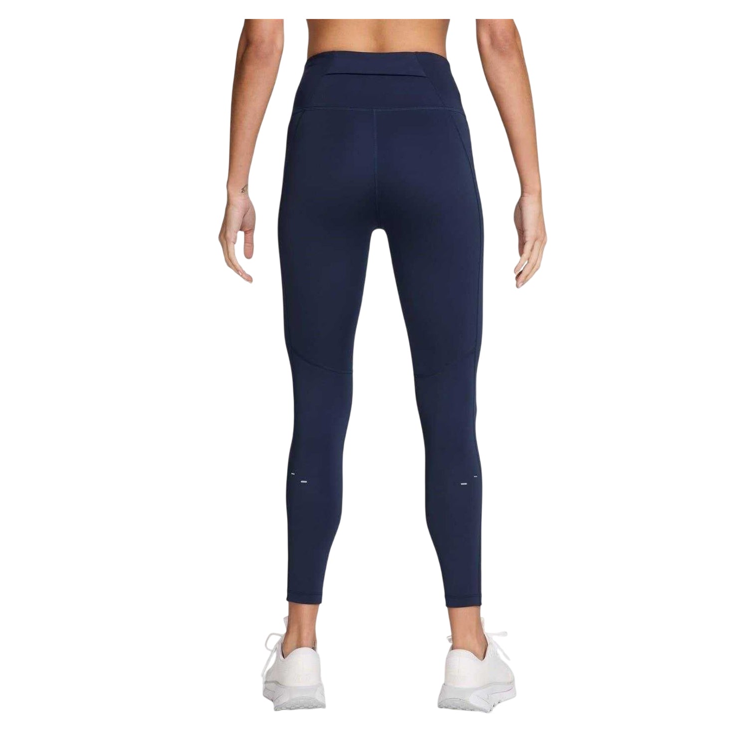 Midnight Navy - Back - Nike Womens-Ladies Tempo High Waist 7-8 Leggings