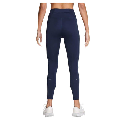 Midnight Navy - Back - Nike Womens-Ladies Tempo High Waist 7-8 Leggings