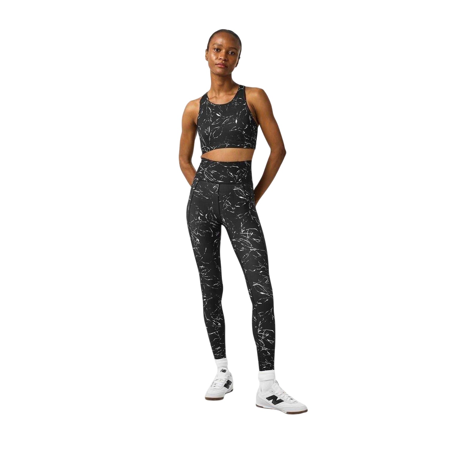 Leaf - Side - USA Pro Womens-Ladies Core High Rise Leggings