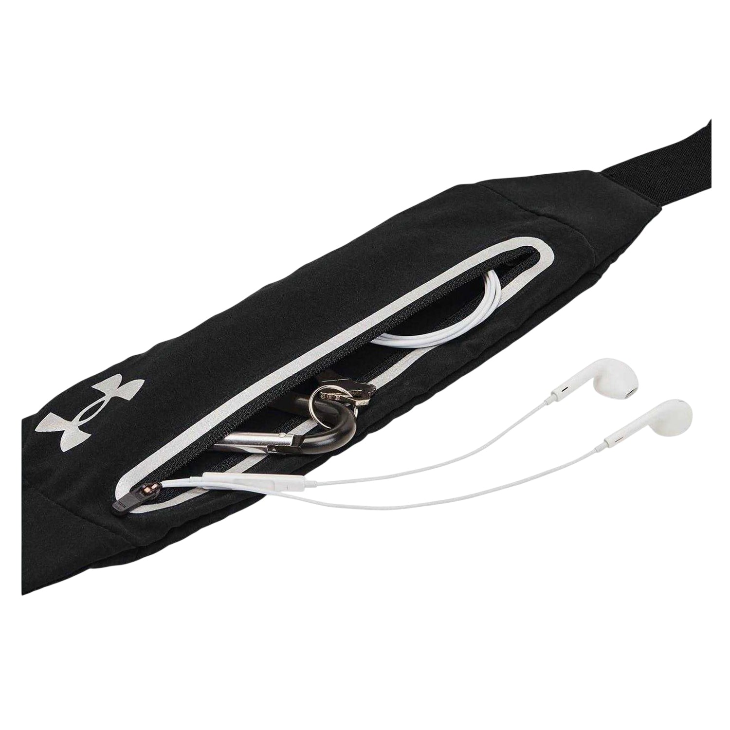 Black-Reflective - Back - Under Armour Unisex Adult Flex Running Belt