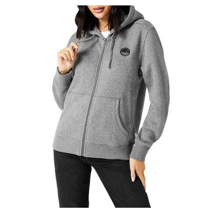 Dark Charcoal Marl - Side - Signature Womens-Ladies Full Zip Hoodie