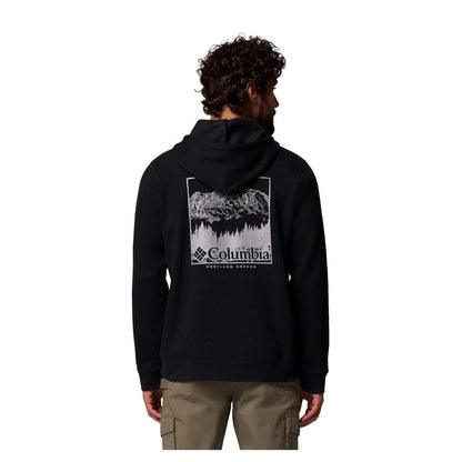 Black - Back - Columbia Mens Trek Graphic Print Pullover Hoodie