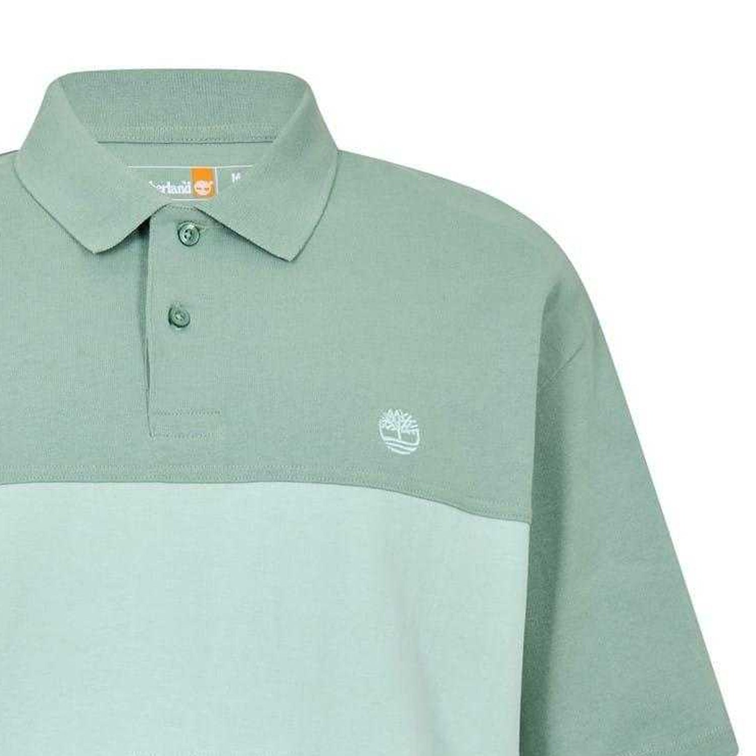 Green Bay-Cameo - Back - Timberland Mens Colour Block Cotton Rugby Shirt