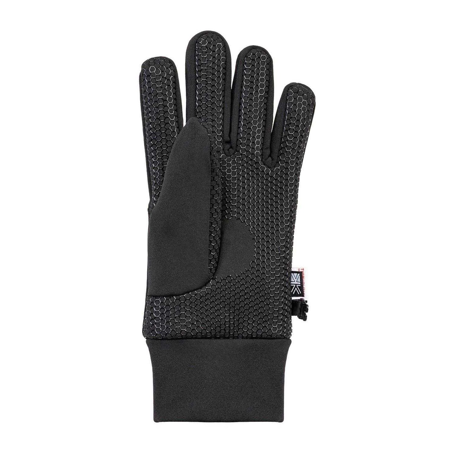 Black - Side - Karrimor Unisex Adult Glacier Logo Gloves