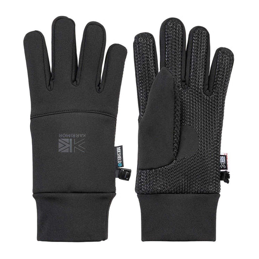 Black - Front - Karrimor Unisex Adult Glacier Logo Gloves
