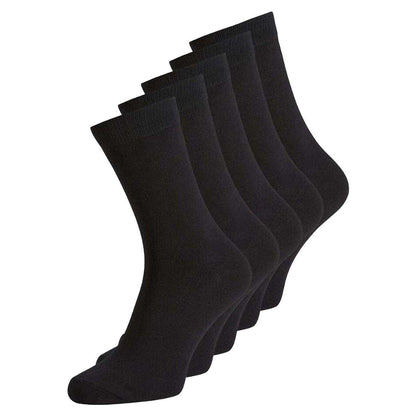 Black - Front - Jack And Jones Unisex Adult Sports Socks (Pack of 5)