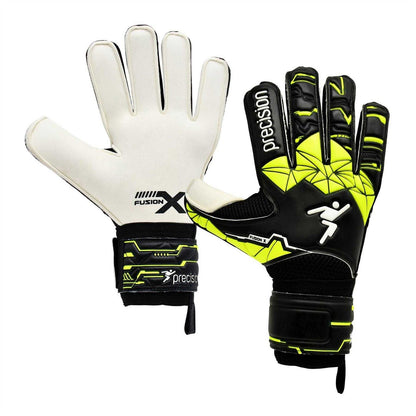 Black-Sun - Front - Precision Childrens-Kids Fusion X Goalkeeper Gloves