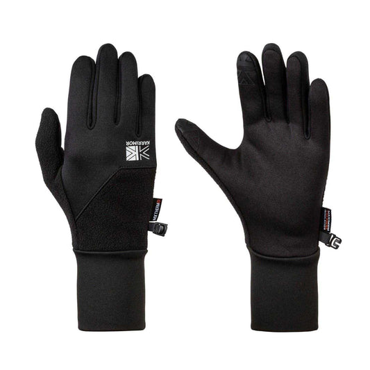 Black - Front - Karrimor Running Thermal Gloves