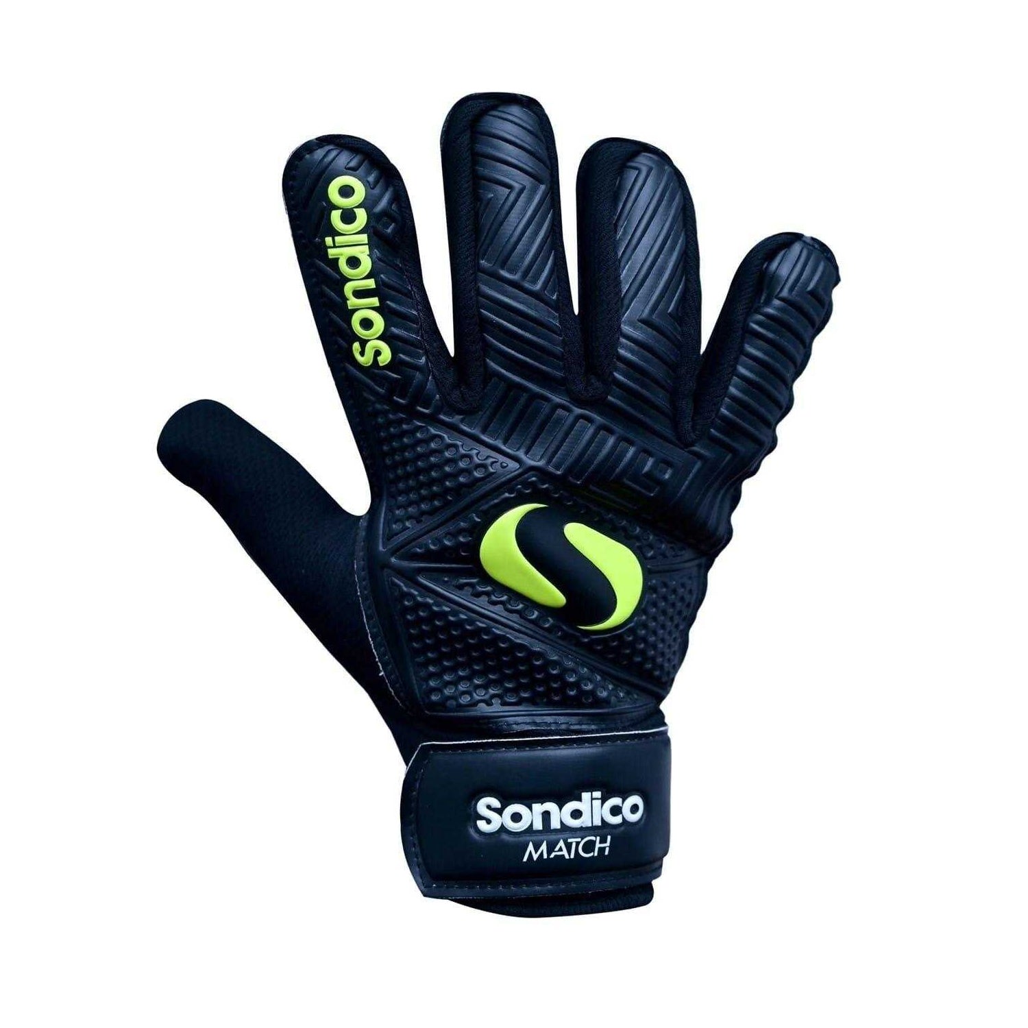 Black-Sun - Back - Sondico Unisex Adult Match Goalkeeper Gloves