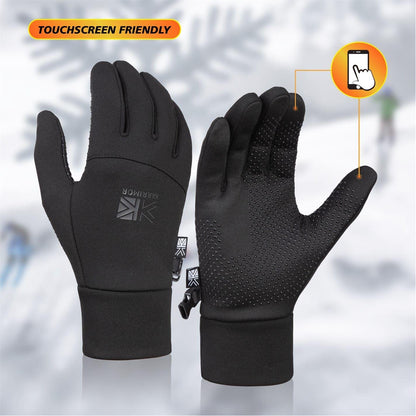 Black - Back - Karrimor Womens-Ladies Thermal Gloves