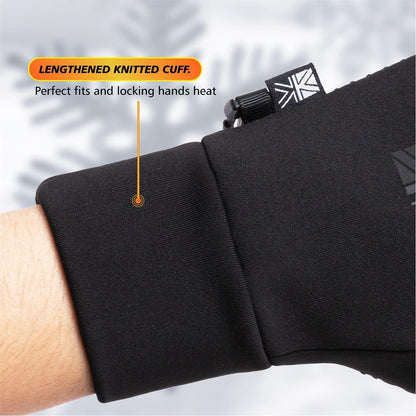Black - Lifestyle - Karrimor Womens-Ladies Thermal Gloves