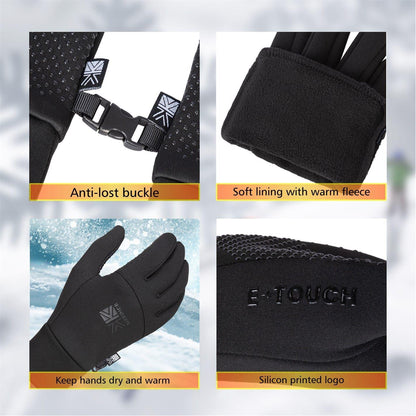 Black - Pack Shot - Karrimor Womens-Ladies Thermal Gloves