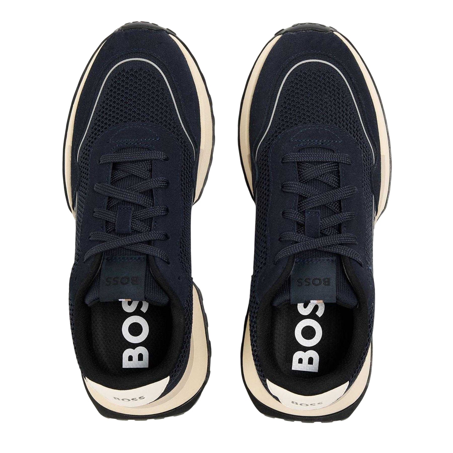 Dark Blue - Lifestyle - Boss Mens Jonah Suede Trainers
