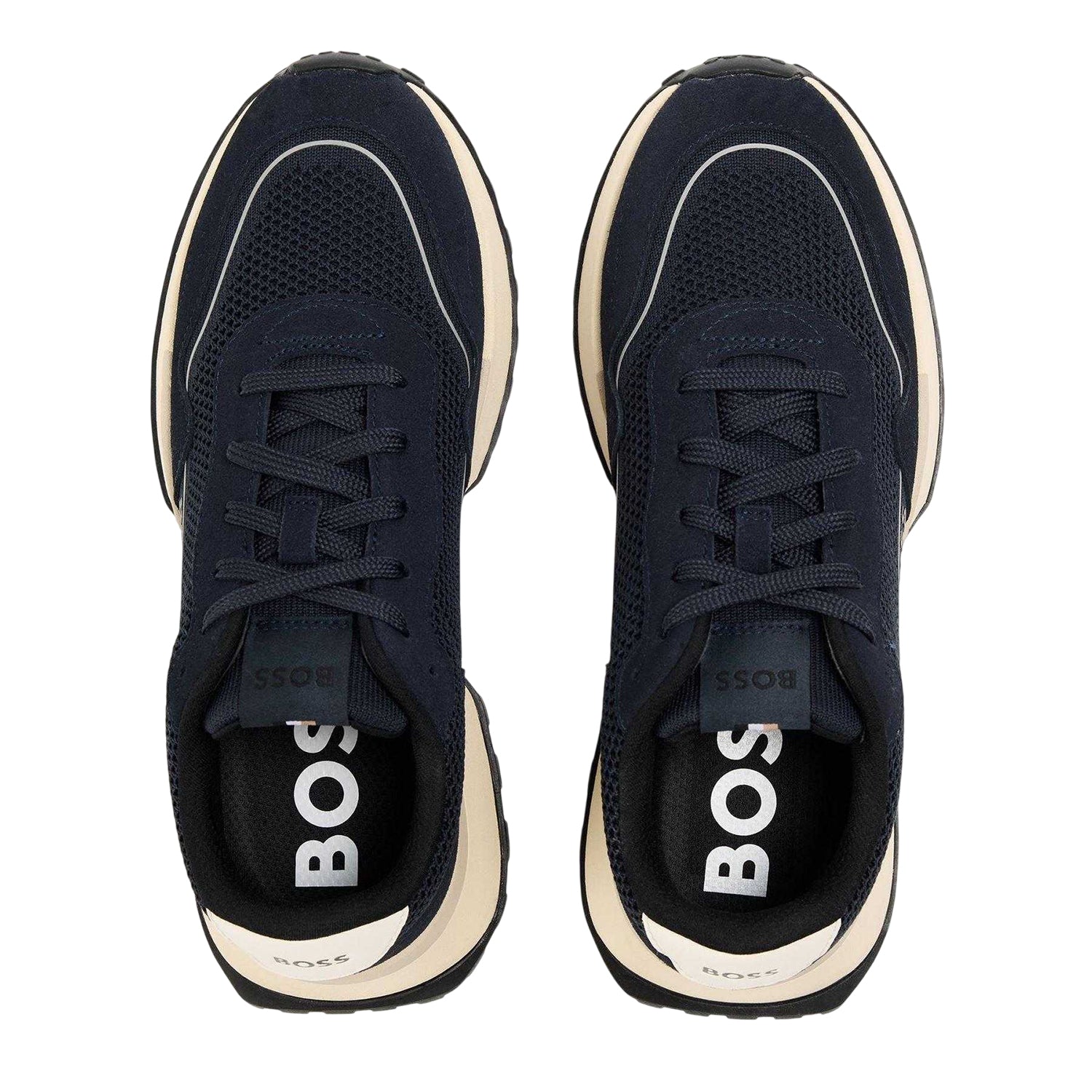Dark Blue - Lifestyle - Boss Mens Jonah Suede Trainers