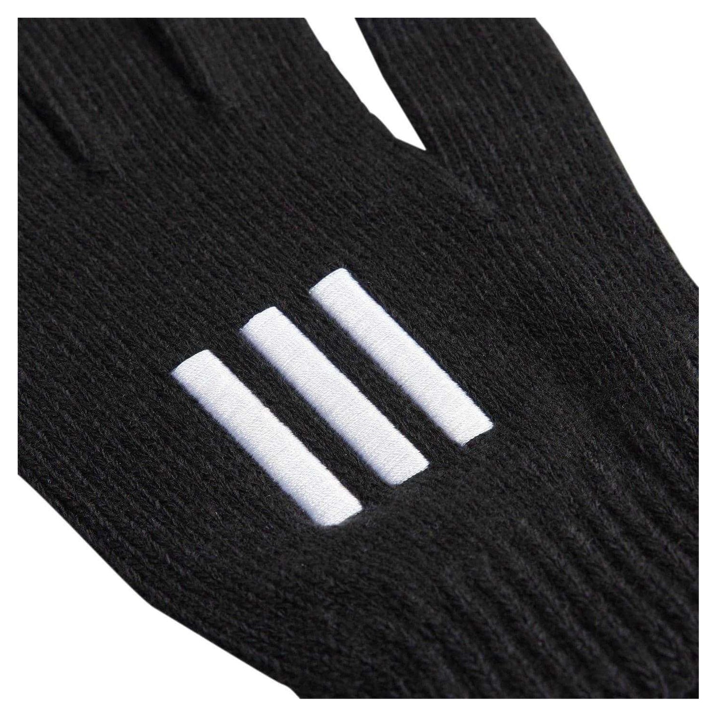 Black-White - Back - Adidas Unisex Adult 3S Knitted Gloves