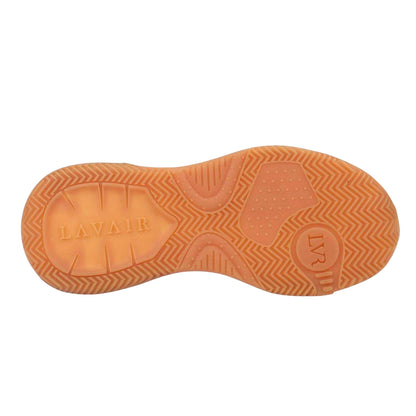 White - Lifestyle - Lavair Unisex Adult Nappa Leather Chunky Sole Trainers