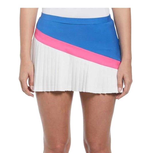 Nebulas Blue - Front - Original Penguin Womens-Ladies Asymmetric Tennis Skort