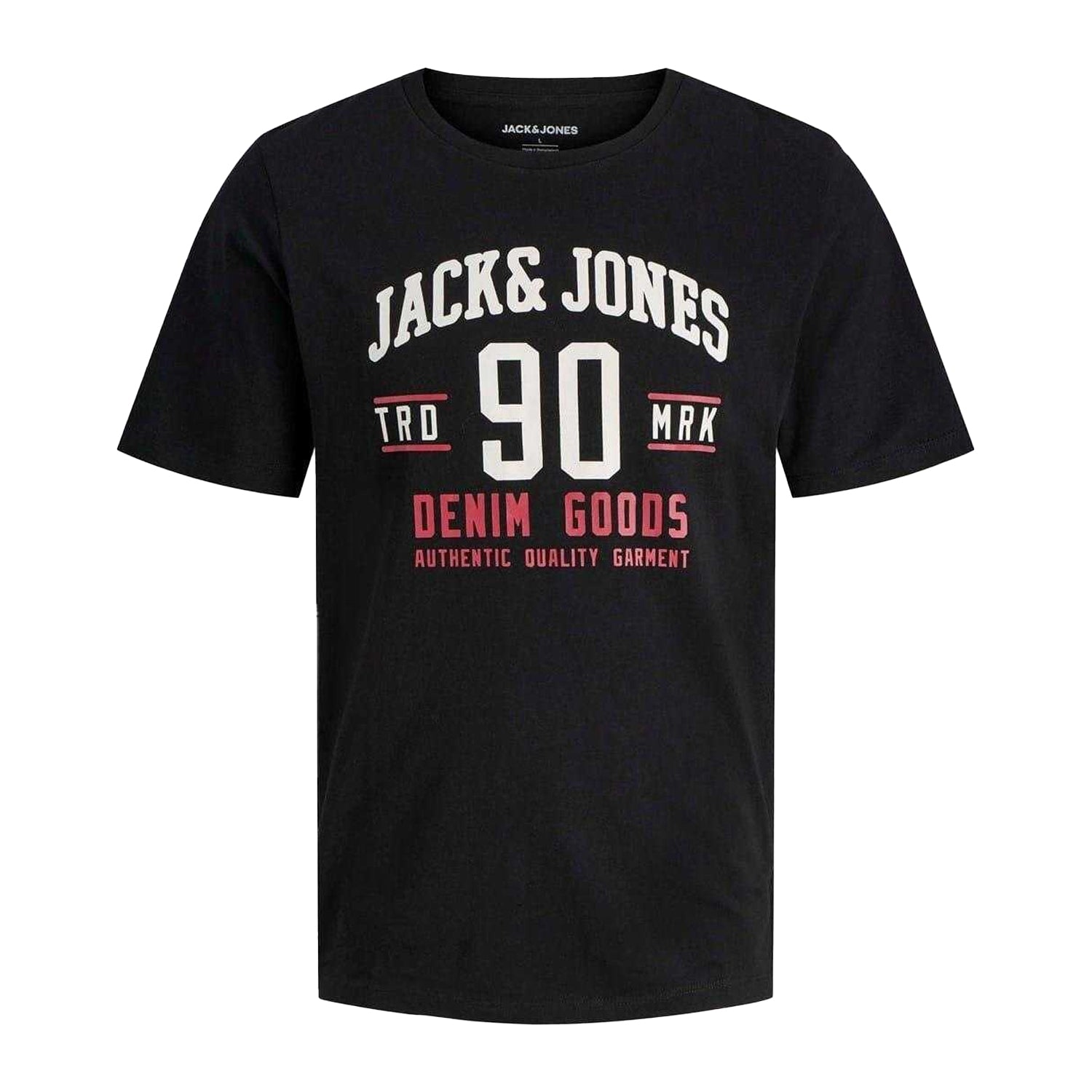 Black-White-Navy - Side - Jack And Jones Mens Ethan T-Shirt (Pack of 3)