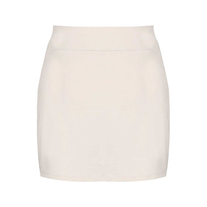 White - Back - Slazenger Womens-Ladies Logo Printed Slim Tennis Skort