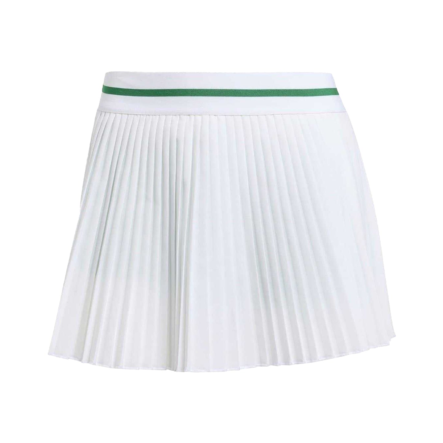 White - Front - Adidas Womens-Ladies Pleated Tennis Skort