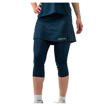 Dark Blue - Side - Head Womens-Ladies Tennis Skort