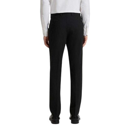 Black - Back - Boss Mens H-Genius Virgin Wool Trousers
