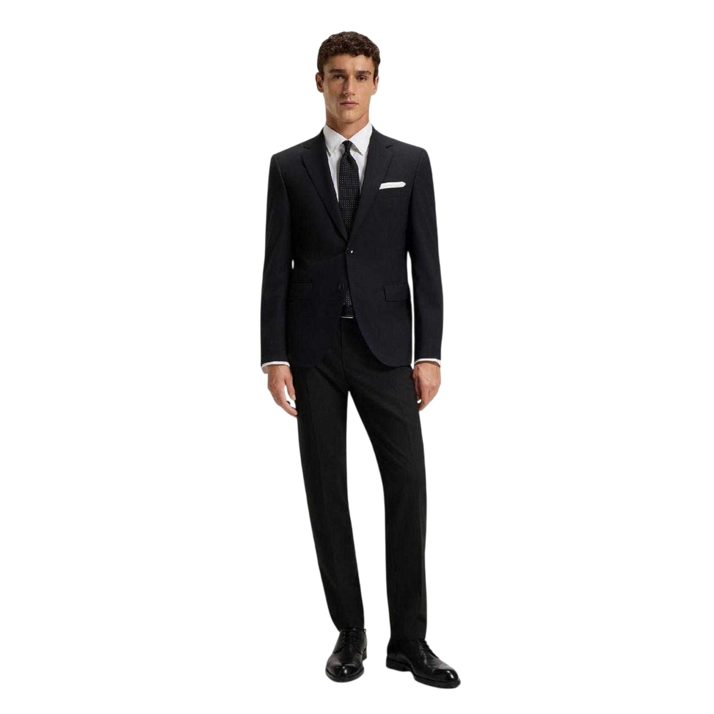 Black - Lifestyle - Boss Mens H-Genius Virgin Wool Trousers