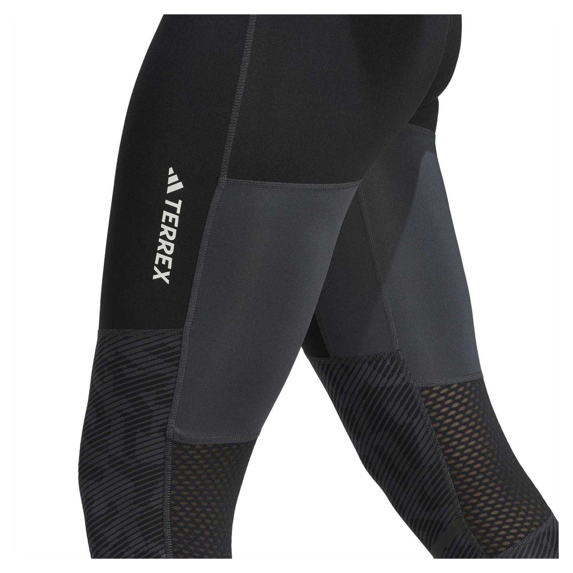 Carbon - Side - Adidas Womens-Ladies Terrex Agravic Running Tights