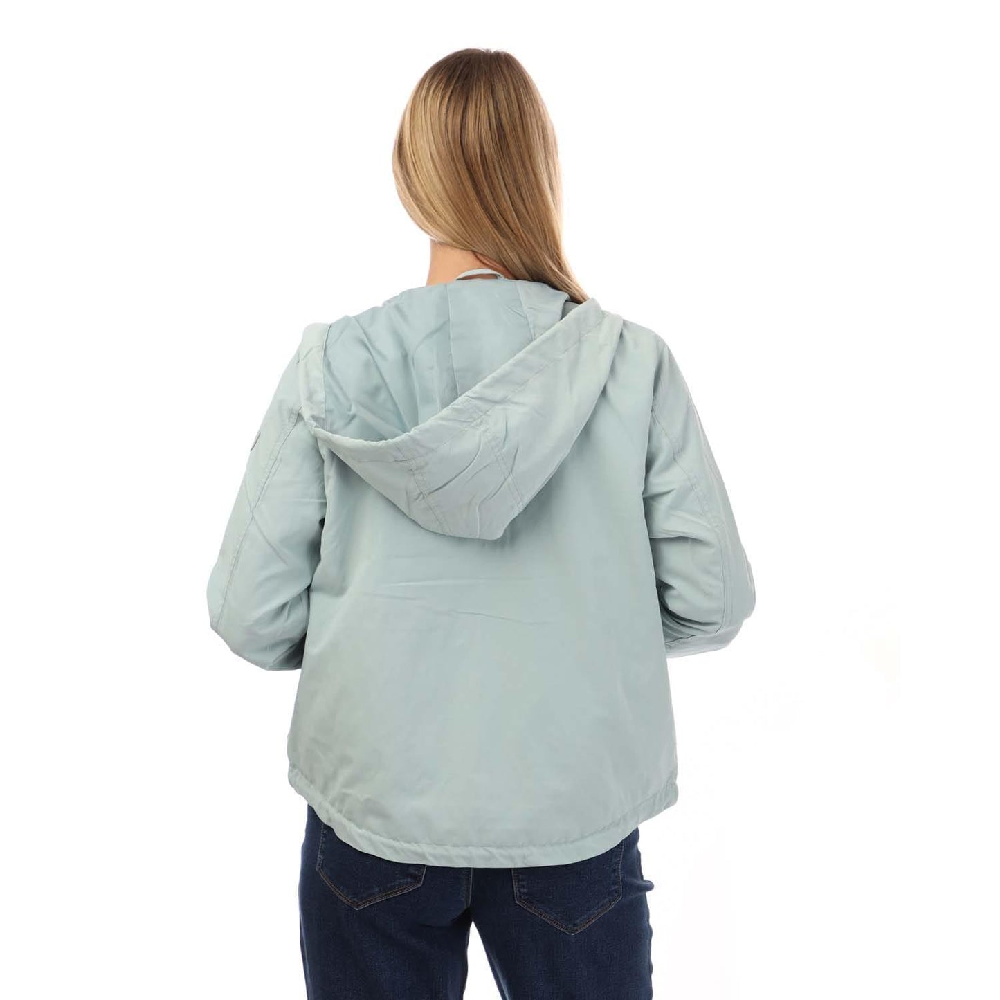 Grey-Blue - Back - Only Womens-Ladies Skylar Spring Hooded Jacket
