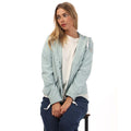 Grey-Blue - Lifestyle - Only Womens-Ladies Skylar Spring Hooded Jacket