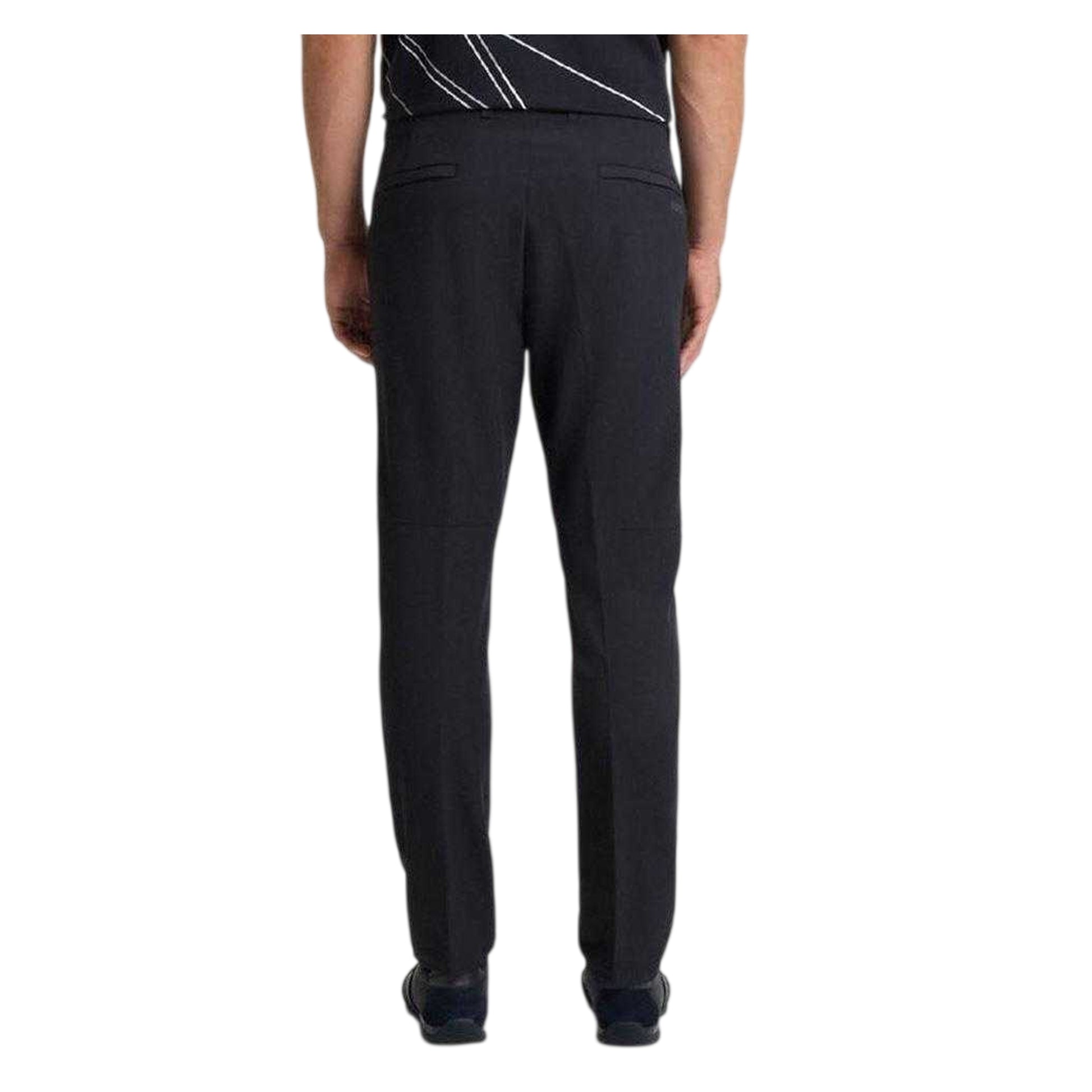 Dark Blue - Back - Boss Mens T Commuter Regular Trousers