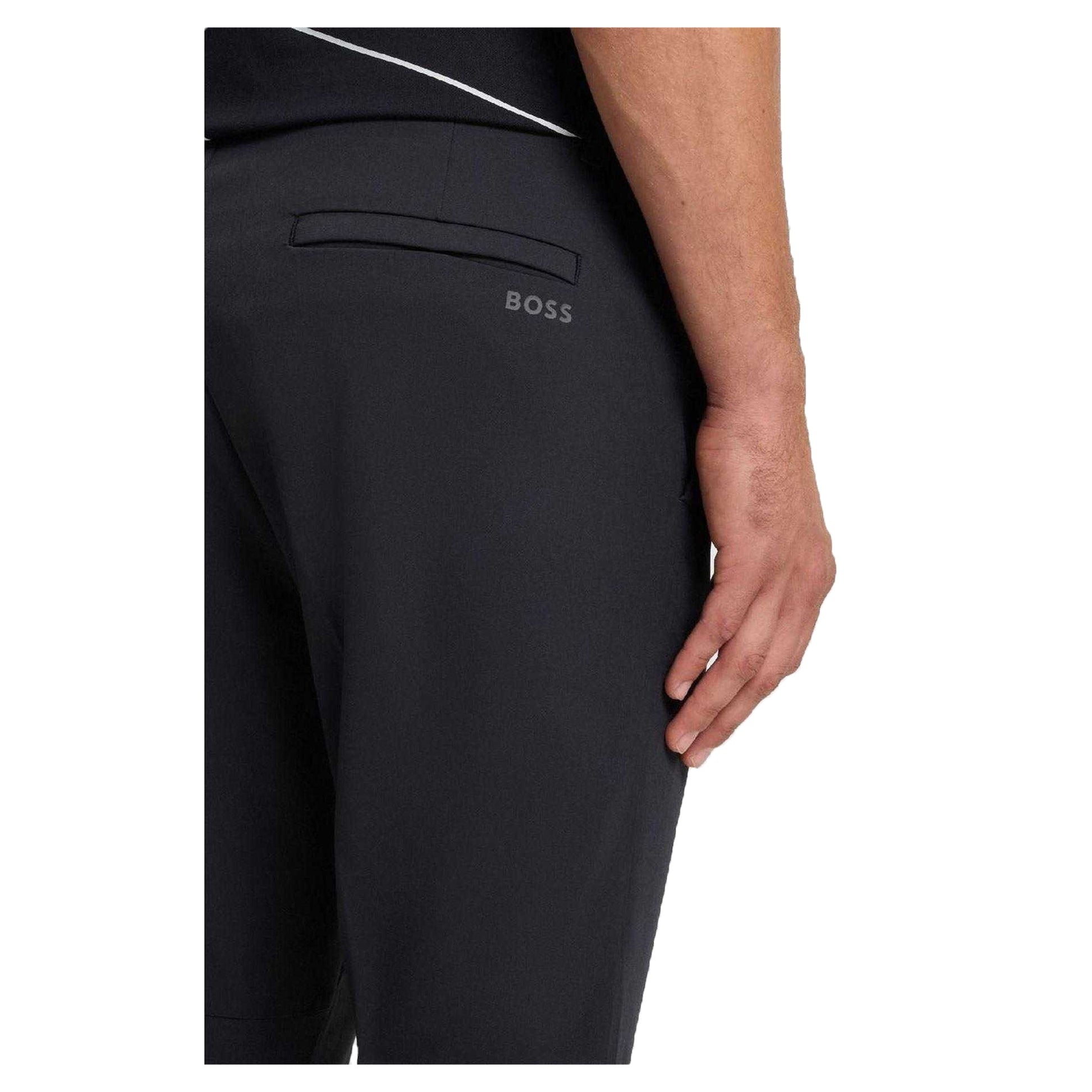 Dark Blue - Side - Boss Mens T Commuter Regular Trousers