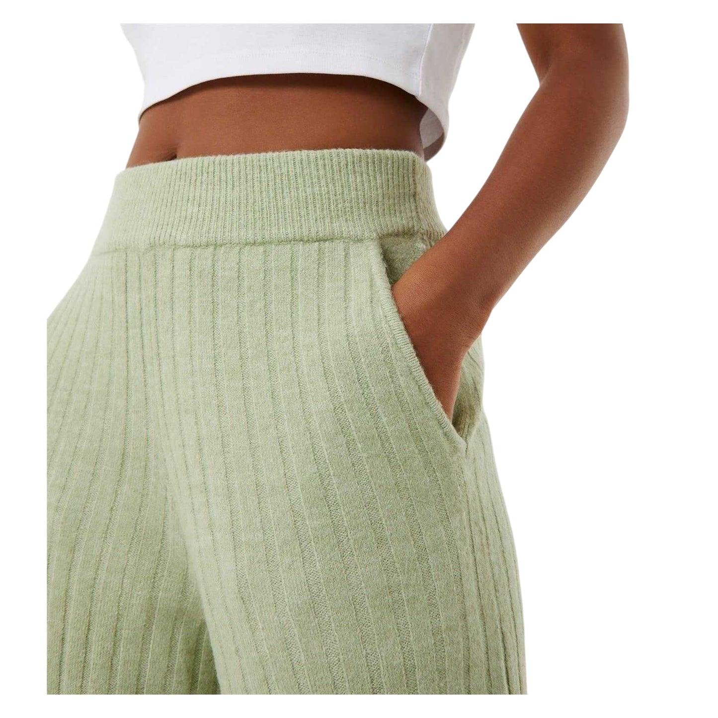 Laurel Green - Side - Jack Wills Womens-Ladies Relaxed Fit Trousers