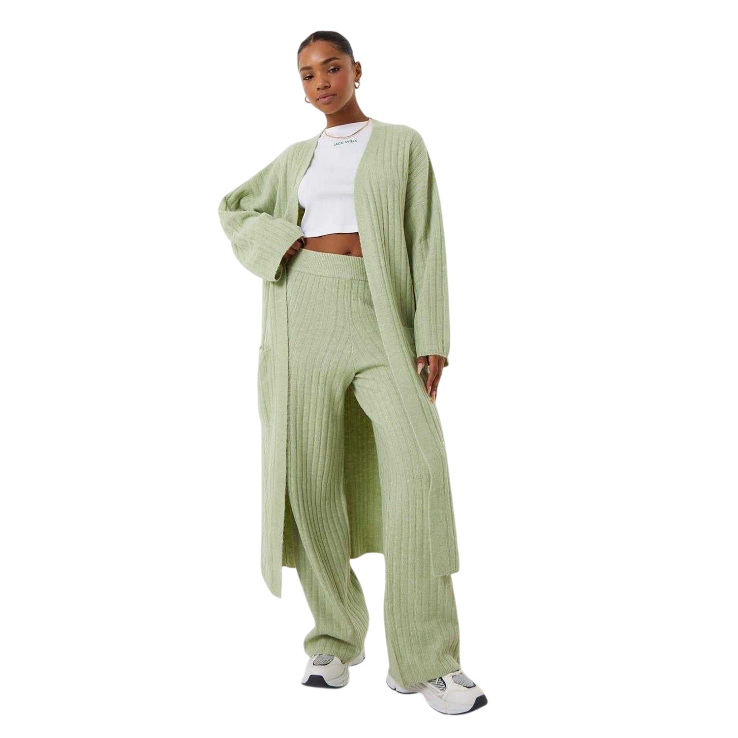 Laurel Green - Lifestyle - Jack Wills Womens-Ladies Relaxed Fit Trousers