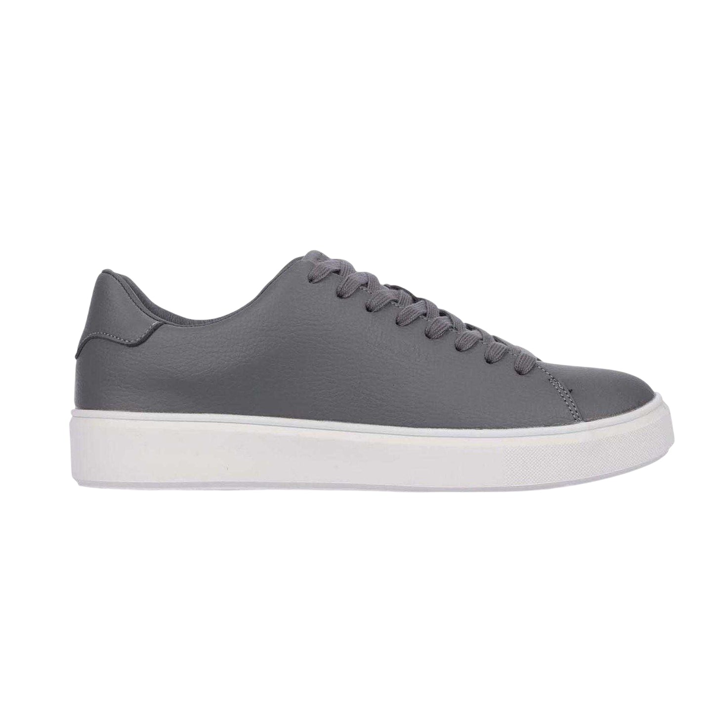 Taupe - Side - Duck and Cover Unisex Adult Kremes PU Platform Trainers