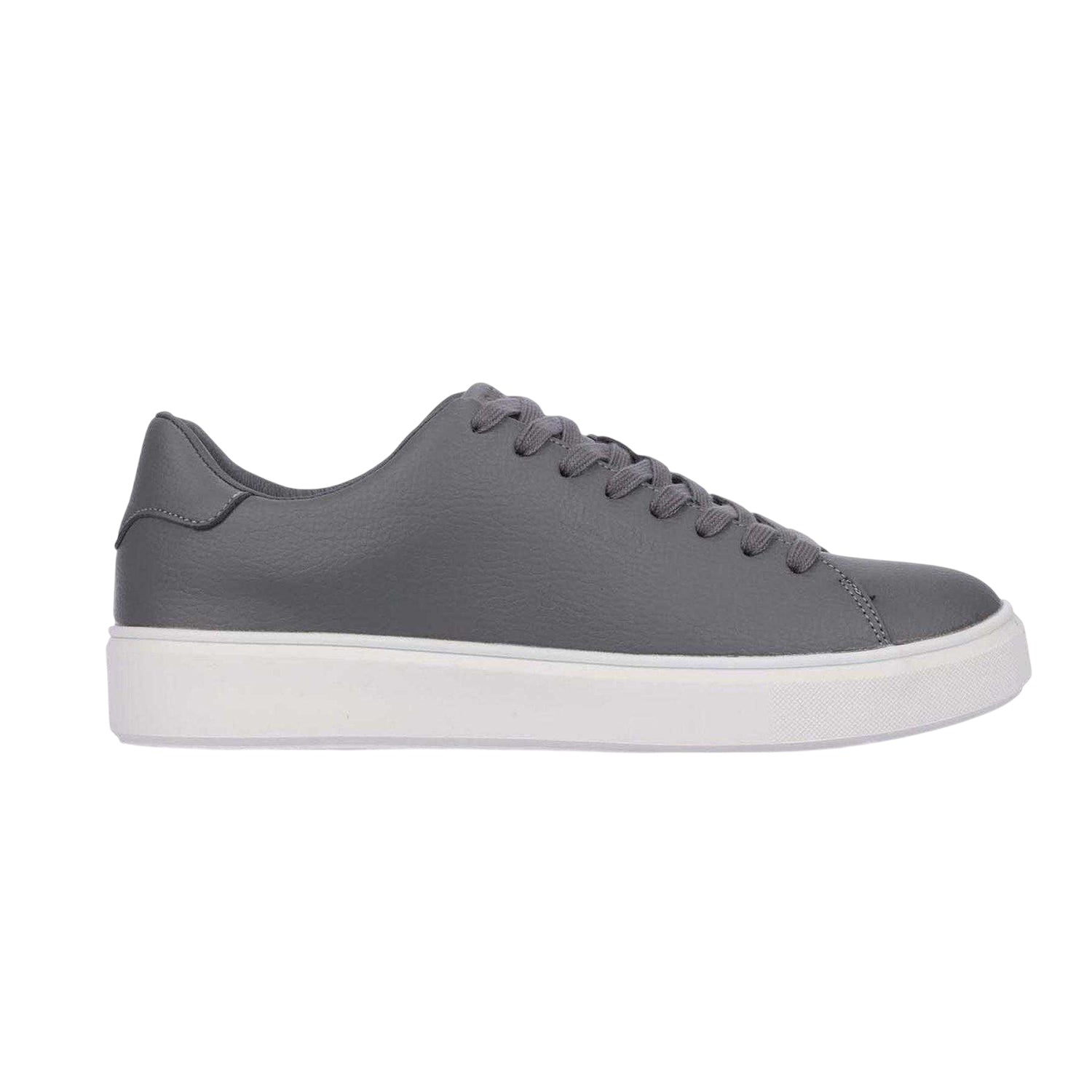 Taupe - Side - Duck and Cover Unisex Adult Kremes PU Platform Trainers