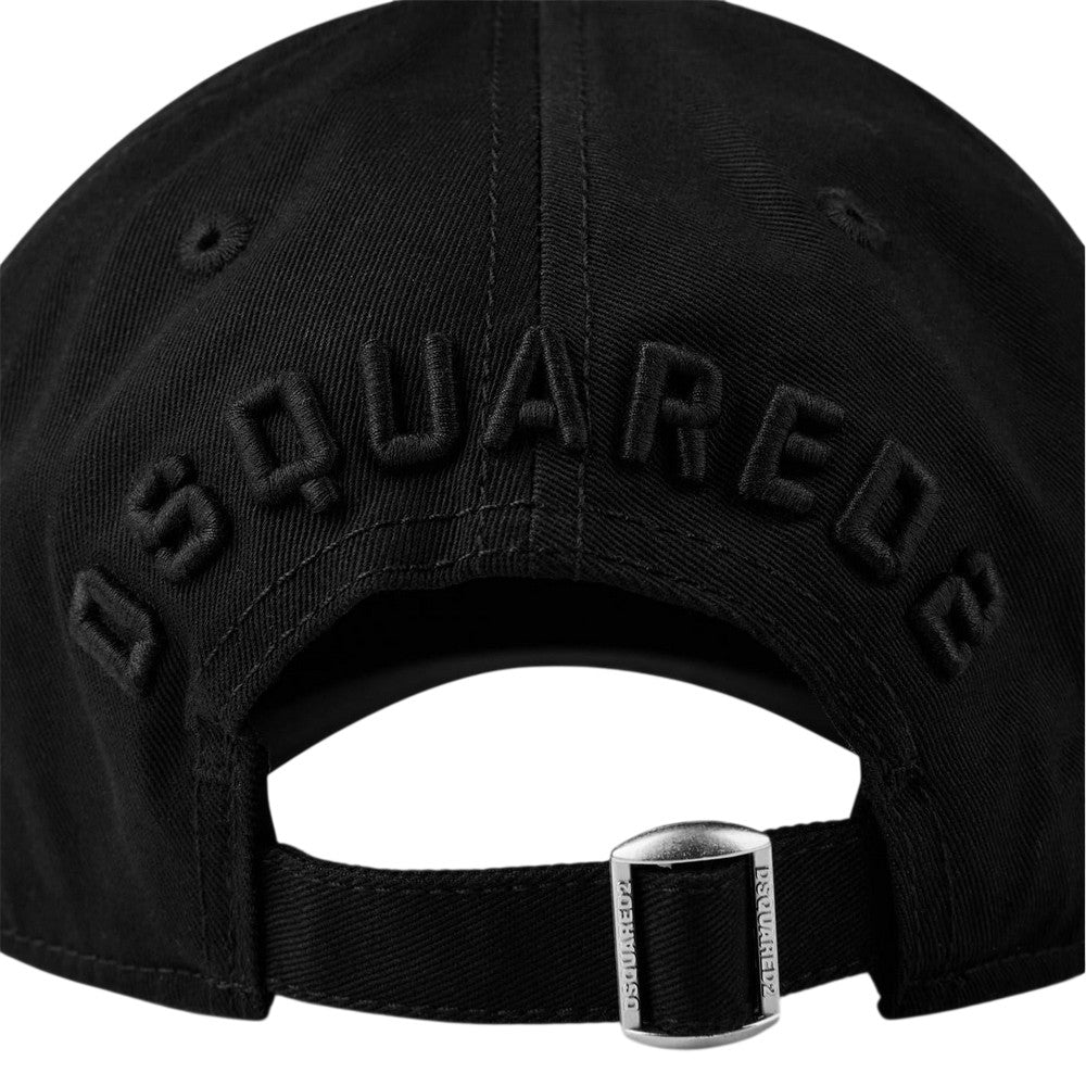 Black - Side - DSquared2 Mens Icon Icon Baseball Cap