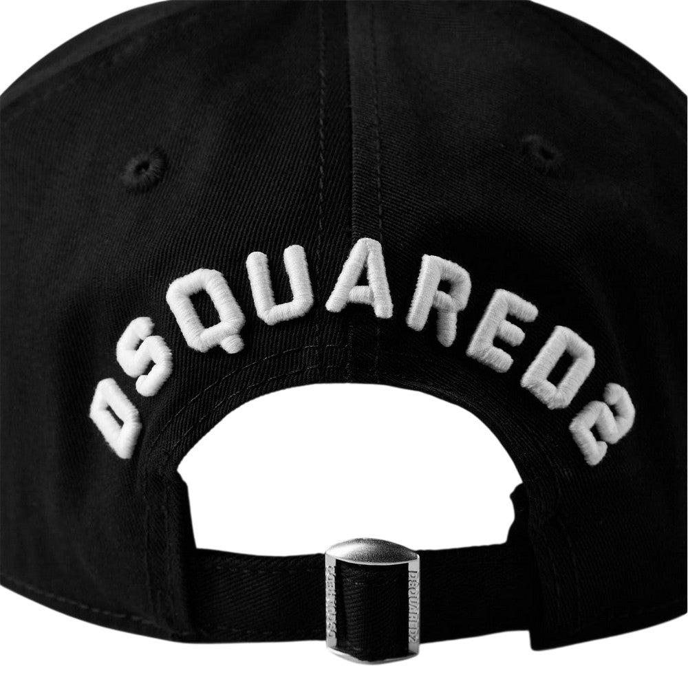 Black-White - Side - DSquared2 Mens Icon Icon Baseball Cap