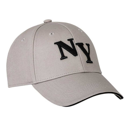 Light Grey - Front - New York Yankees Unisex Adult Embroidered Logo Baseball Cap